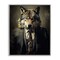 Stupell Industries Fancy Wolf in Suit Framed Giclee, design by Ray Powers